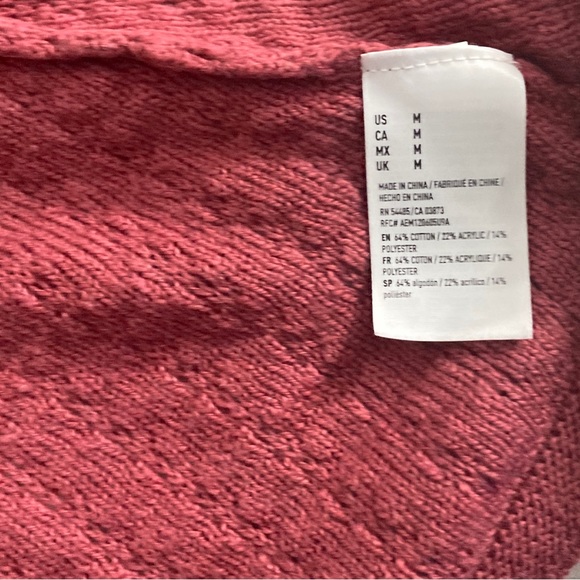 American Eagle Outfitters  M Pink Fit and Flare Knit Scoop Neck Sweater Dress - Picture 12 of 17